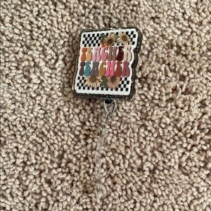 Colorful Teacher Badge Reel
